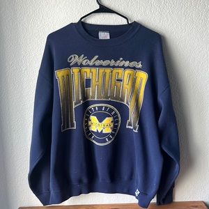 Vintage Michigan Wolverines Crew Neck Sweatshirt